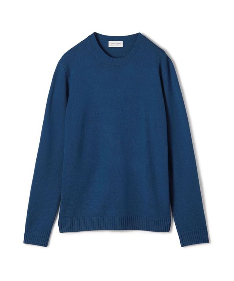 TOMORROWLAND MENS「TOMORROWLAND TRICOT メリノベーシック クルーネックプルオーバー」|ニット・セーター|67 ダークブルー