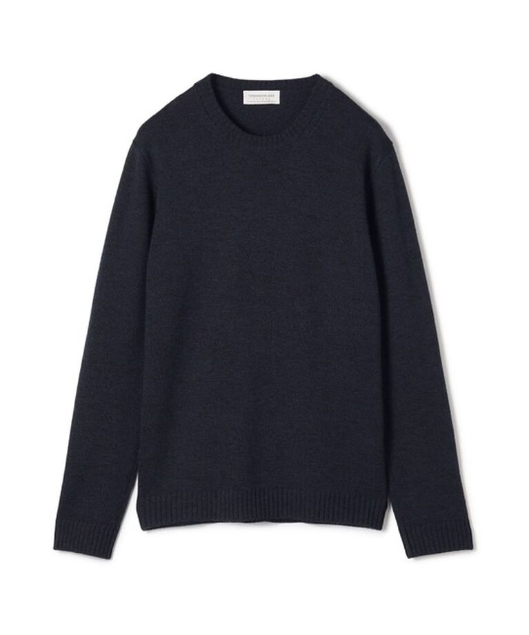 TOMORROWLAND MENS「TOMORROWLAND TRICOT メリノベーシック クルーネックプルオーバー」|ニット・セーター|68 ネイビー系