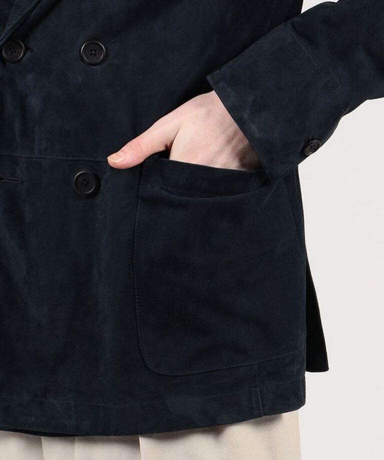 TOMORROWLAND MENS「【別注】EMMETI ゴートスエード ダブルブレステッド6Bジャケット DARMAZIO」|テーラードジャケット|