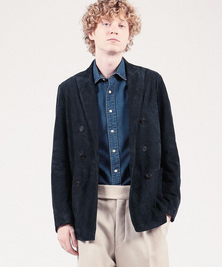 TOMORROWLAND MENS「【別注】EMMETI ゴートスエード ダブルブレステッド6Bジャケット DARMAZIO」|テーラードジャケット|