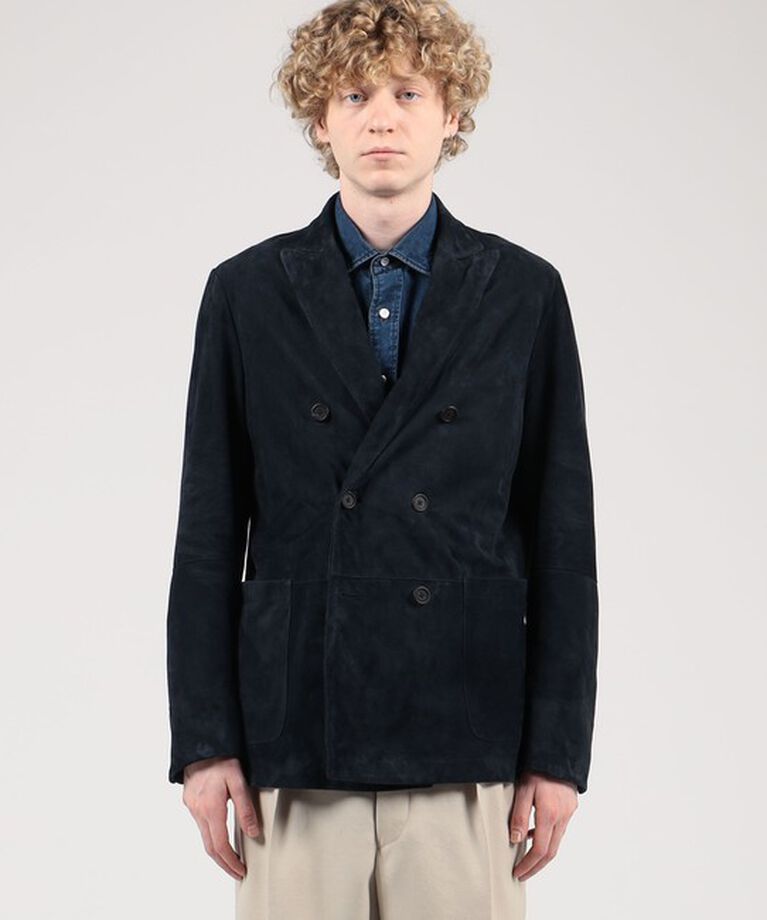 TOMORROWLAND MENS「【別注】EMMETI ゴートスエード ダブルブレステッド6Bジャケット DARMAZIO」|テーラードジャケット|