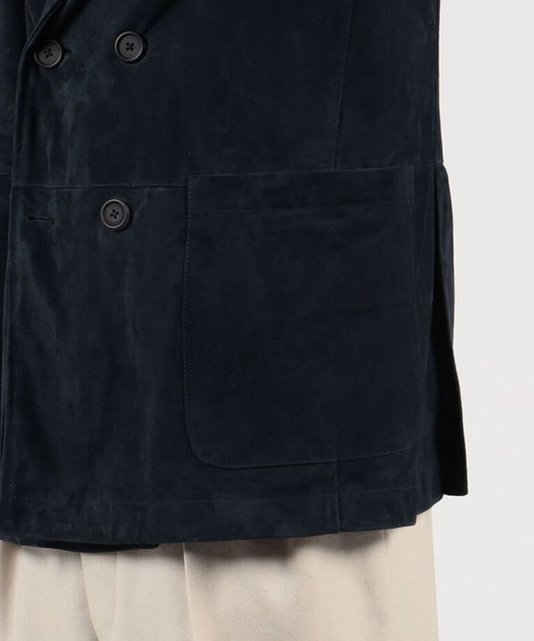 TOMORROWLAND MENS「【別注】EMMETI ゴートスエード ダブルブレステッド6Bジャケット DARMAZIO」|テーラードジャケット|
