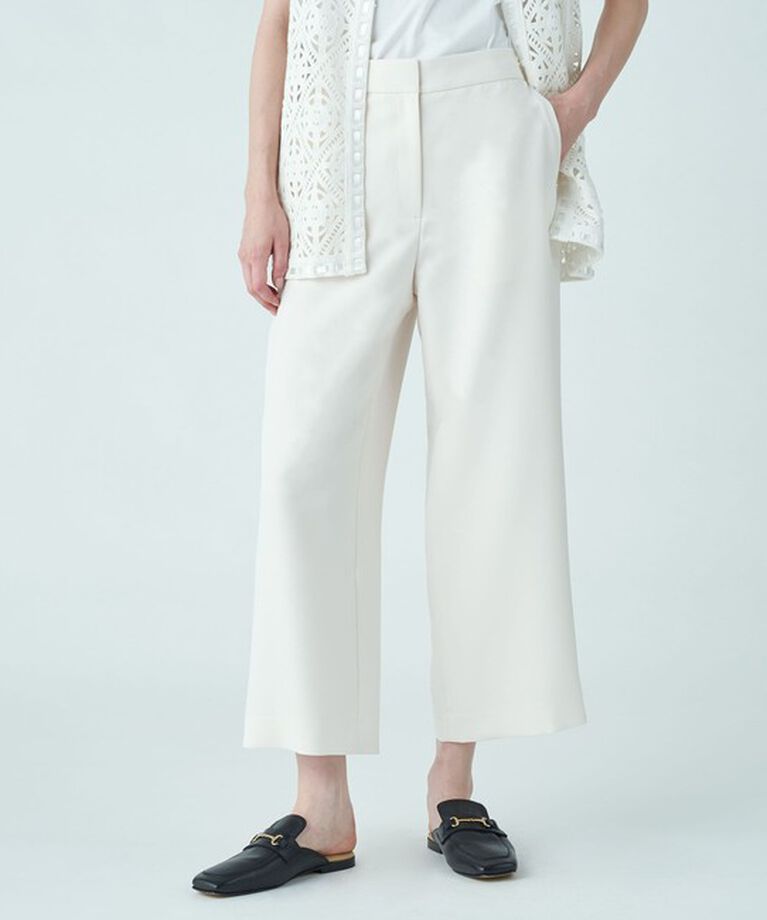 Ballsey「パウダリーストレッチツイル セミワイドパンツ」|その他|