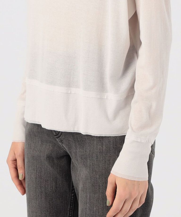 GALERIE VIE「ガーゼフライスジャージー ボートネックプルオーバー」|Tシャツ・カットソー|