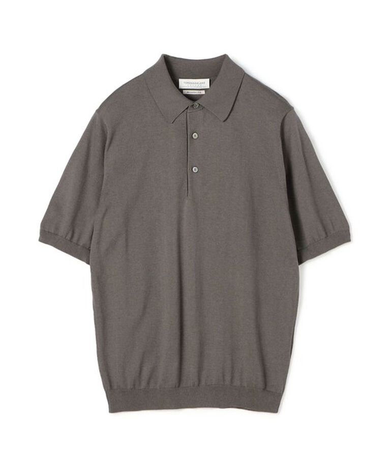 TOMORROWLAND MENS「シルクコットン ニットポロシャツ SESIA」|ニット・セーター|17 チャコールグレー