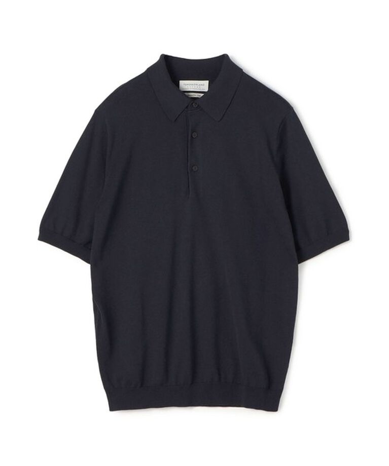 TOMORROWLAND MENS「シルクコットン ニットポロシャツ SESIA」|ニット・セーター|69 ネイビー