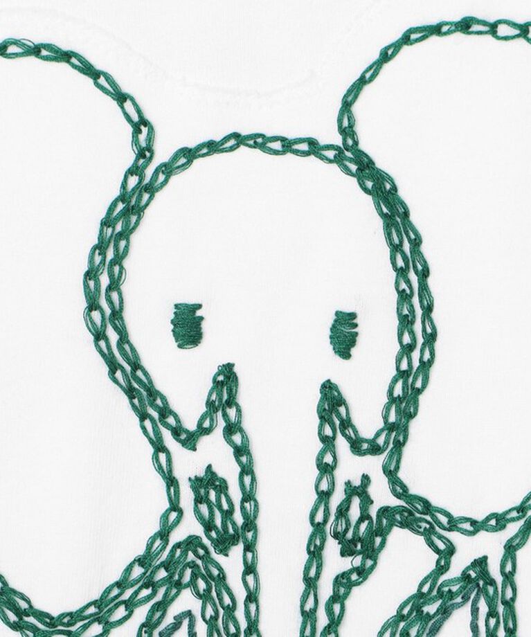 CABaN「CABaN ドライスビンコットン ELEPHANTエンブロイダリー Tシャツ」|Tシャツ・カットソー|