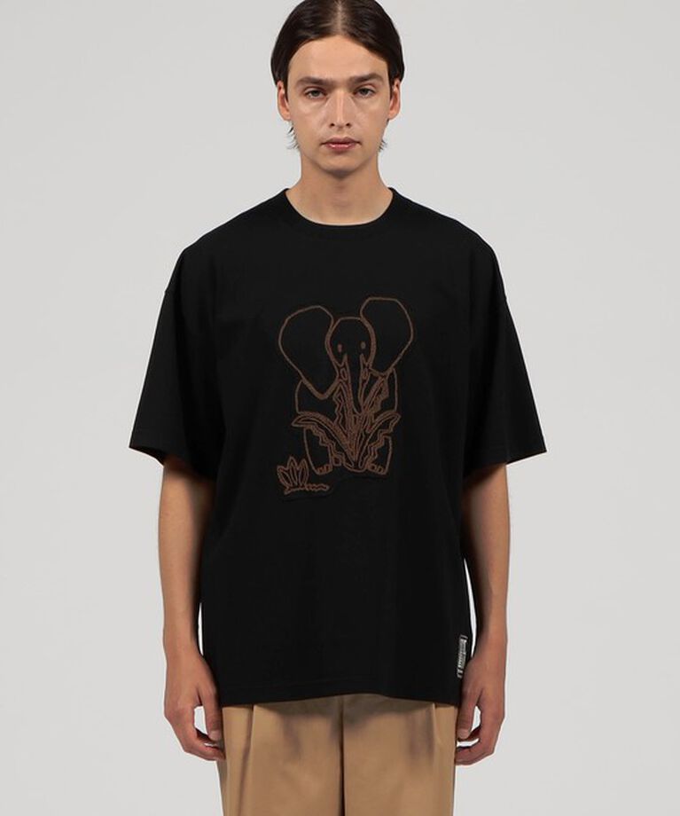 CABaN「CABaN ドライスビンコットン ELEPHANTエンブロイダリー Tシャツ」|Tシャツ・カットソー|