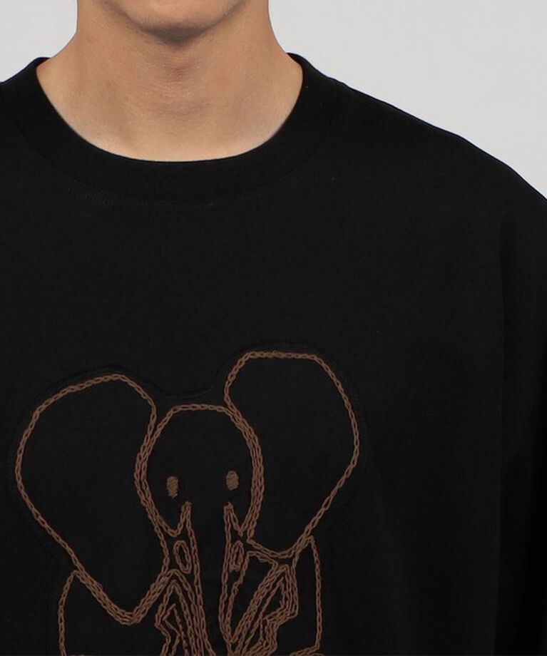 CABaN「CABaN ドライスビンコットン ELEPHANTエンブロイダリー Tシャツ」|Tシャツ・カットソー|
