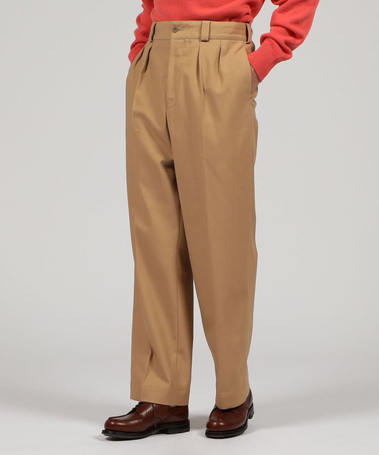 TOMORROWLAND BUYING WEAR「Tangent FRENCH ARMY CHINO コットンツイル ワイドトラウザーズ」|スラックス|