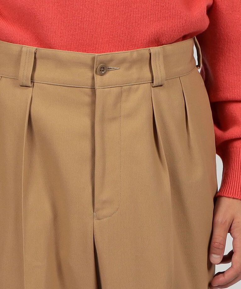 TOMORROWLAND BUYING WEAR「Tangent FRENCH ARMY CHINO コットンツイル ワイドトラウザーズ」|スラックス|