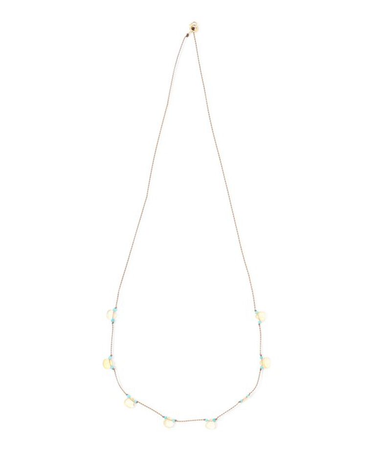 TOMORROWLAND GOODS「 SEE REAL FLOWERS CITRINE PETAL ネックレス」|ネックレス|64 ブルー系