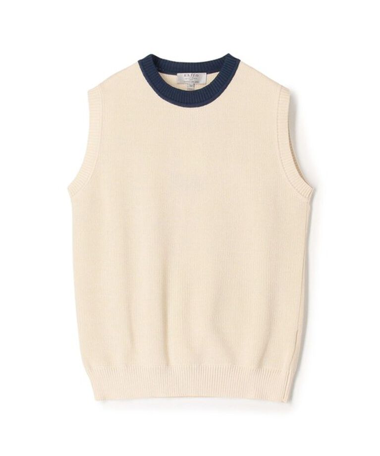 TOMORROWLAND BUYING WEAR「【別注】Raffa Molina コットン クルーネック ニットベスト」|ニット・セーター|12 ホワイト系