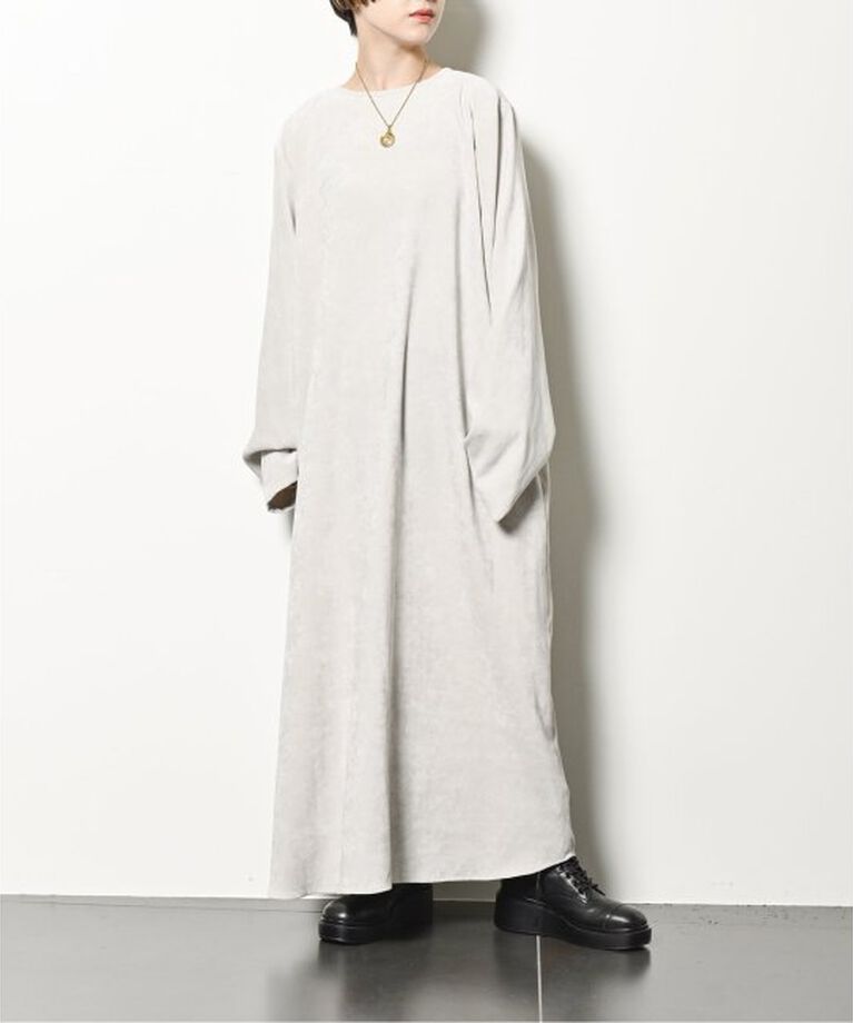  「《追加》VELVETEEN KAFTAN DRESS 2：ワンピース」|ワンピース|グレーB