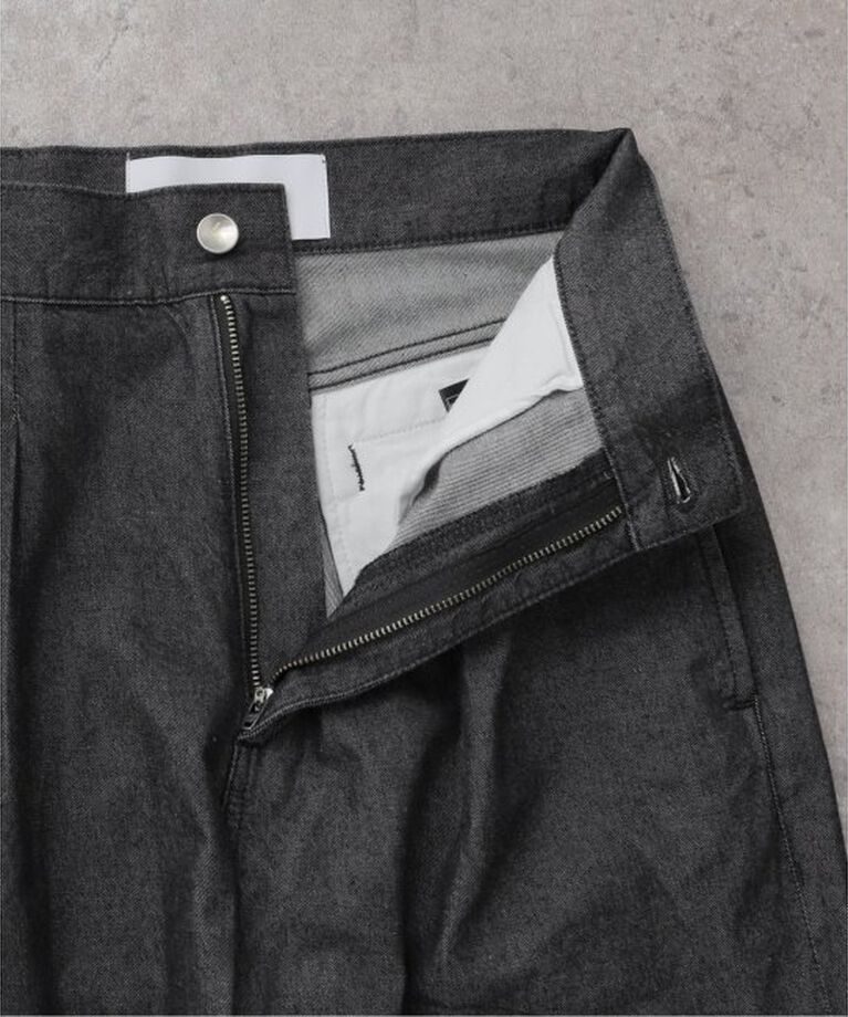  「LIVINGTONE JAZ Side slit with bow LT-JAZ-08：デニムパンツ」|デニム|