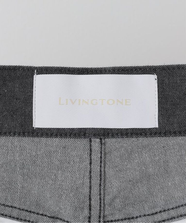  「LIVINGTONE JAZ Side slit with bow LT-JAZ-08：デニムパンツ」|デニム|