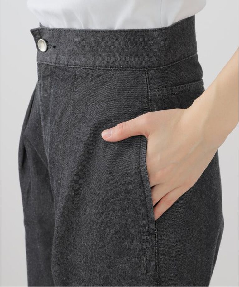 「LIVINGTONE JAZ Side slit with bow LT-JAZ-08：デニムパンツ」|デニム|