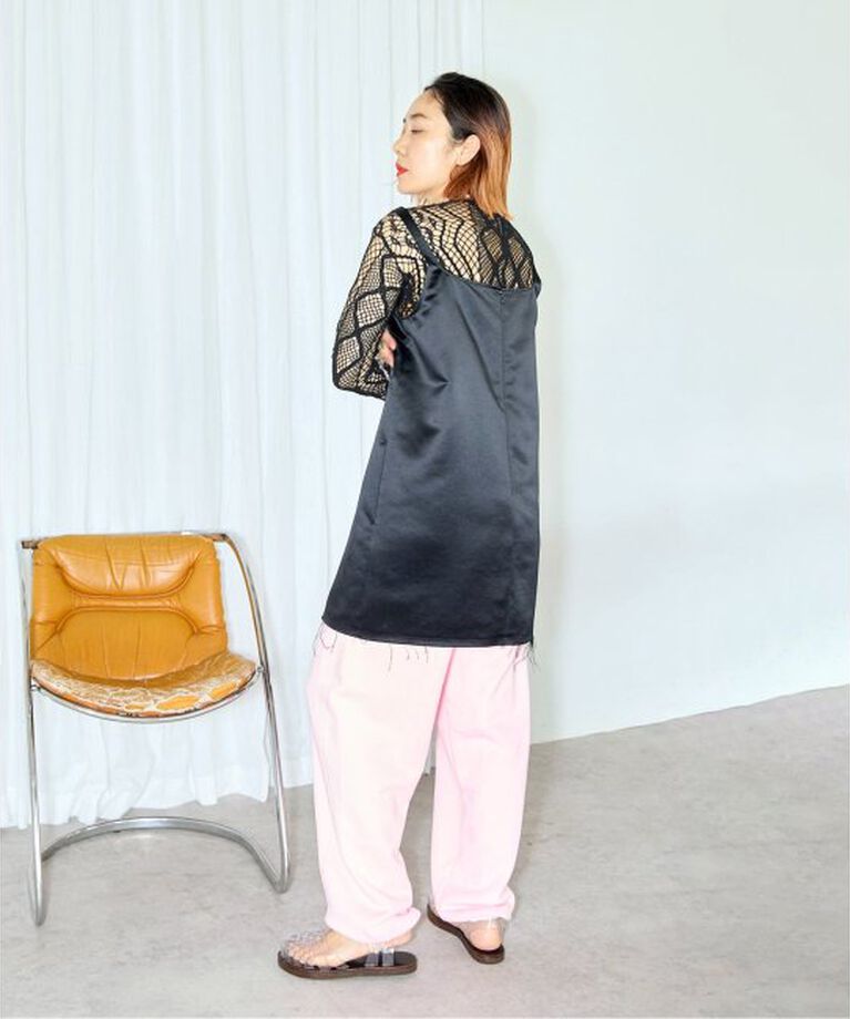  「EUCHRONIA 別注 Lace long sleece tee：カットソー」|Tシャツ・カットソー|