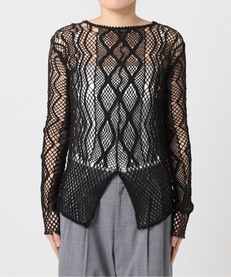  「EUCHRONIA 別注 Lace long sleece tee：カットソー」|Tシャツ・カットソー|