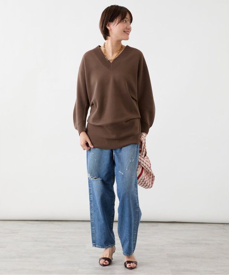 VERMEIL par iena「ダブルニットtuck プルオーバー」|ニット・セーター|