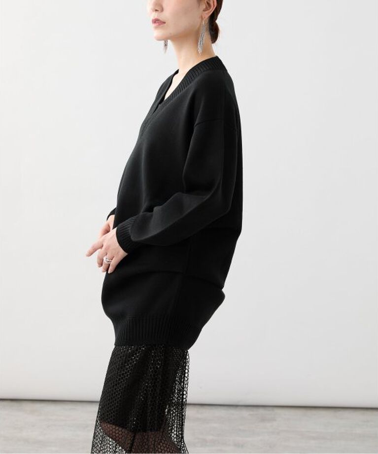 VERMEIL par iena「ダブルニットtuck プルオーバー」|ニット・セーター|