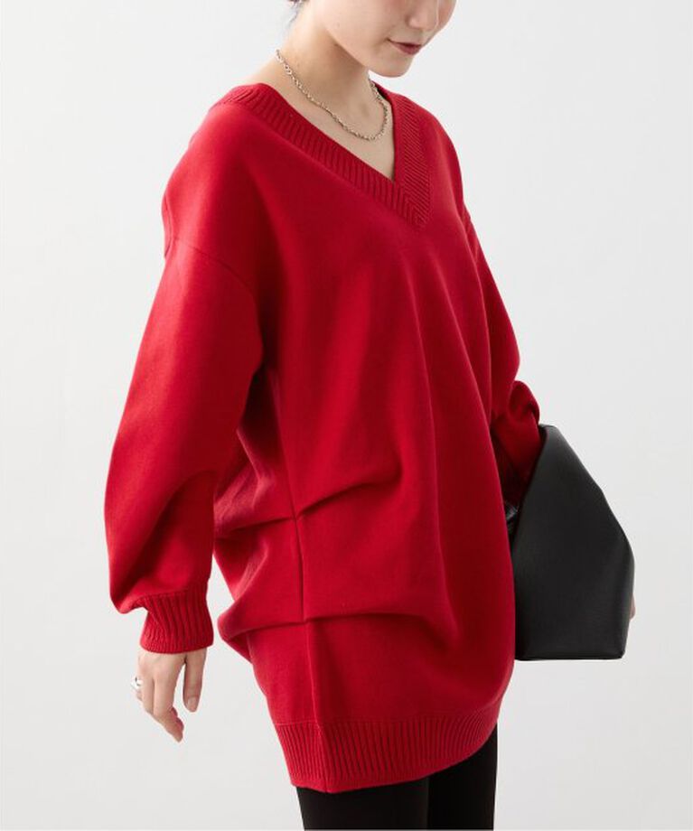 VERMEIL par iena「ダブルニットtuck プルオーバー」|ニット・セーター|
