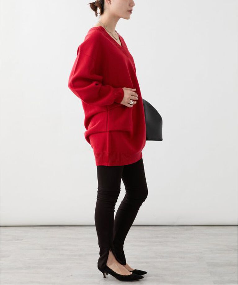 VERMEIL par iena「ダブルニットtuck プルオーバー」|ニット・セーター|