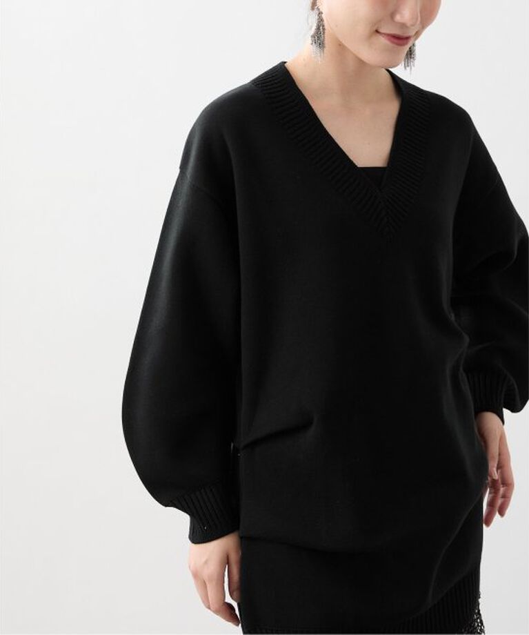 VERMEIL par iena「ダブルニットtuck プルオーバー」|ニット・セーター|