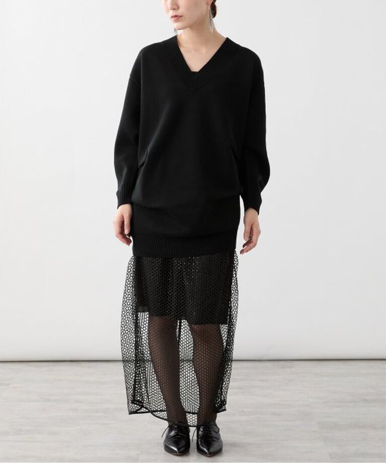 VERMEIL par iena「ダブルニットtuck プルオーバー」|ニット・セーター|