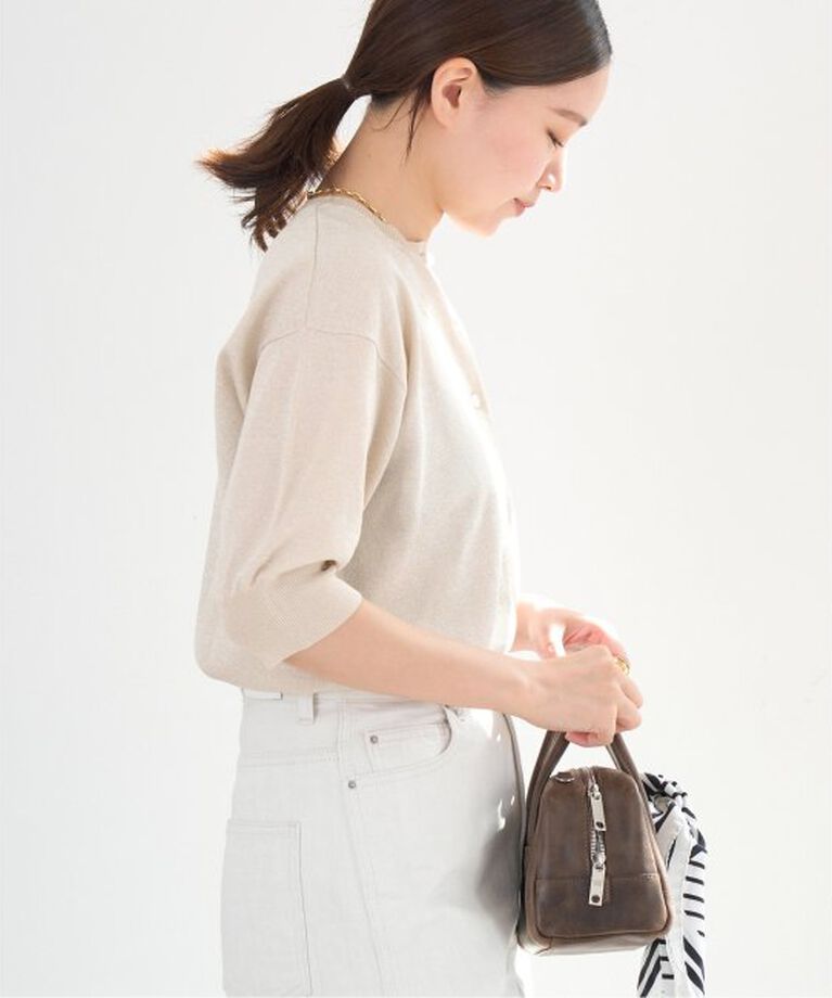 IENA「LEVITAクルーカーディガン」|カーディガン|
