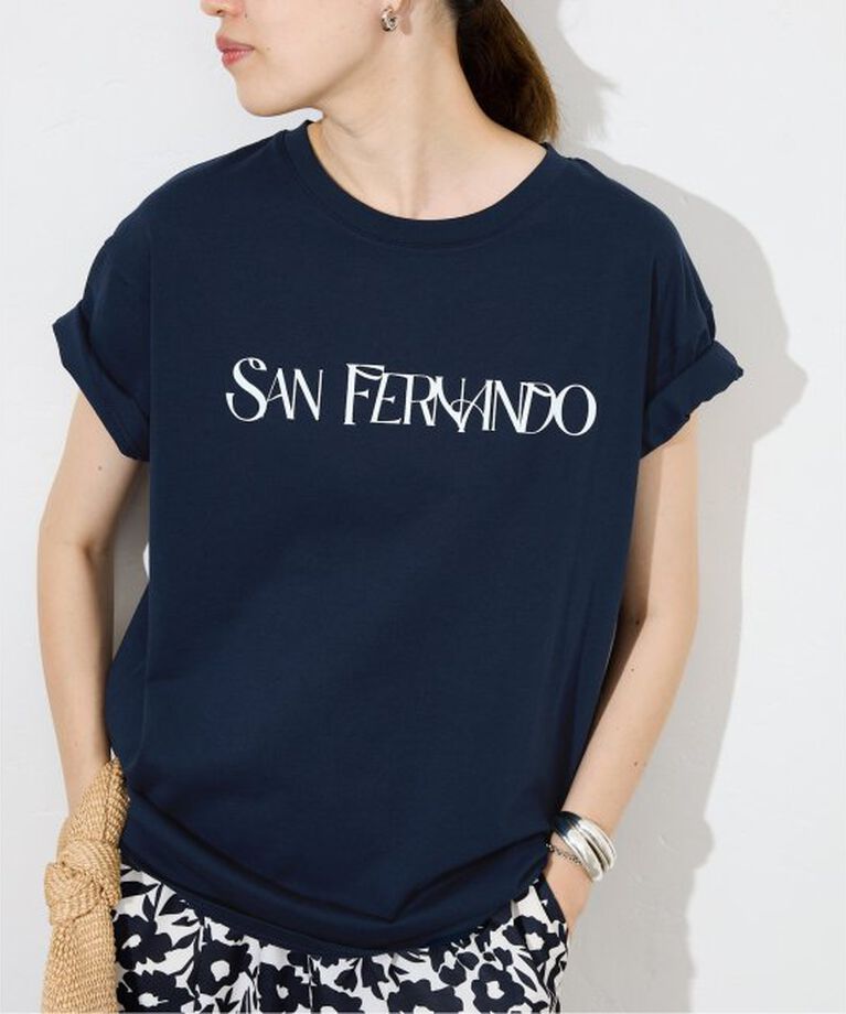 SLOBE IENA「SAN FERNANDOロゴTEE」|Tシャツ・カットソー|ネイビー