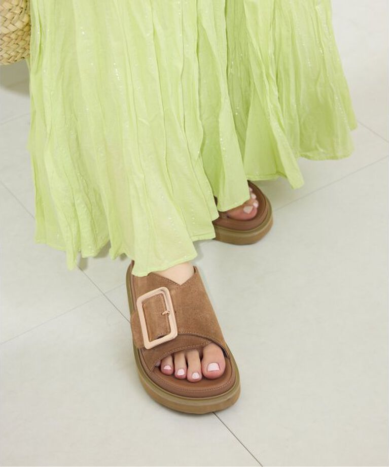 SLOBE IENA「MOHI/モヒ SLOBE別注 バックルサンダル GU1-24024-2-AF」|サンダル|