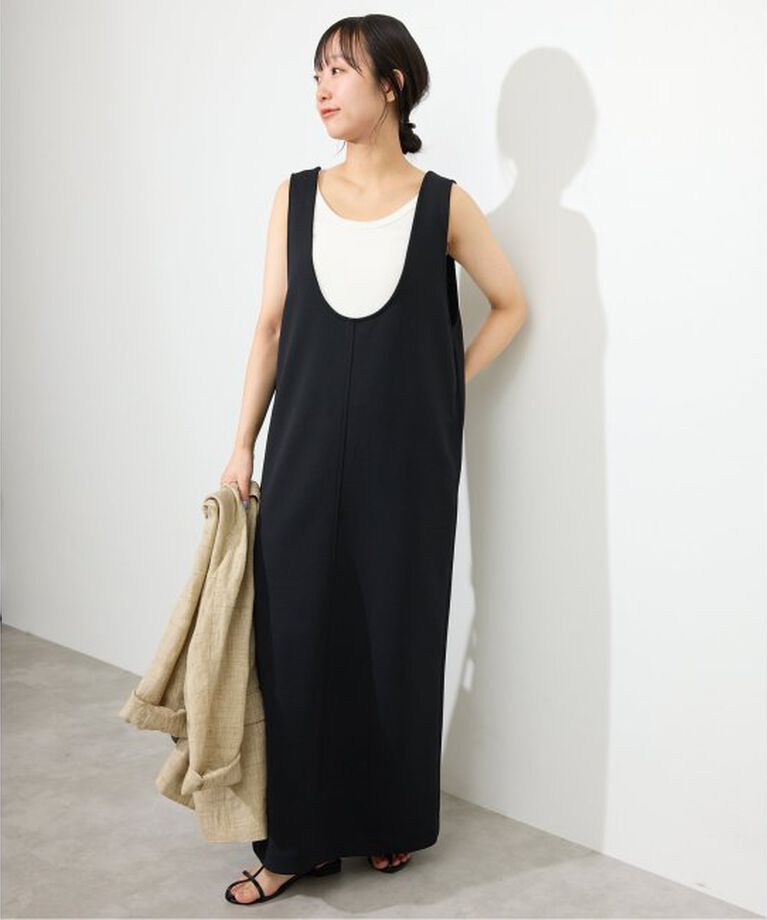 SLOBE IENA「《WEB限定/追加》Uネックジャンパースカート」|ワンピース|