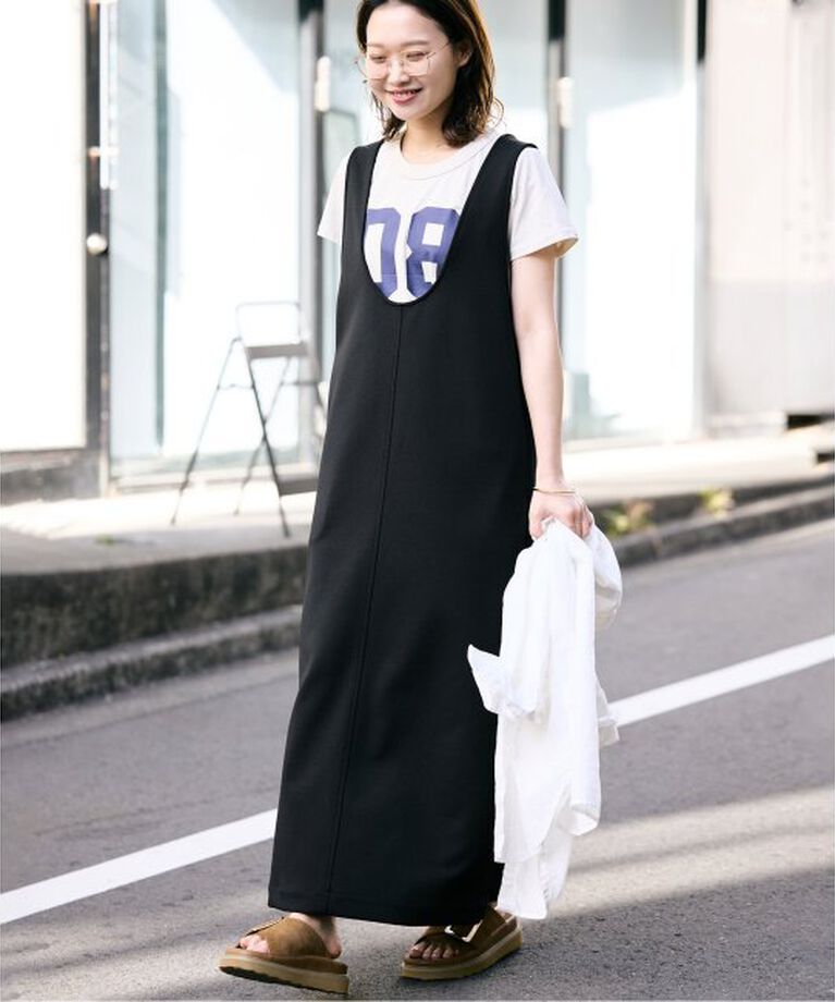 SLOBE IENA「《WEB限定/追加》Uネックジャンパースカート」|ワンピース|