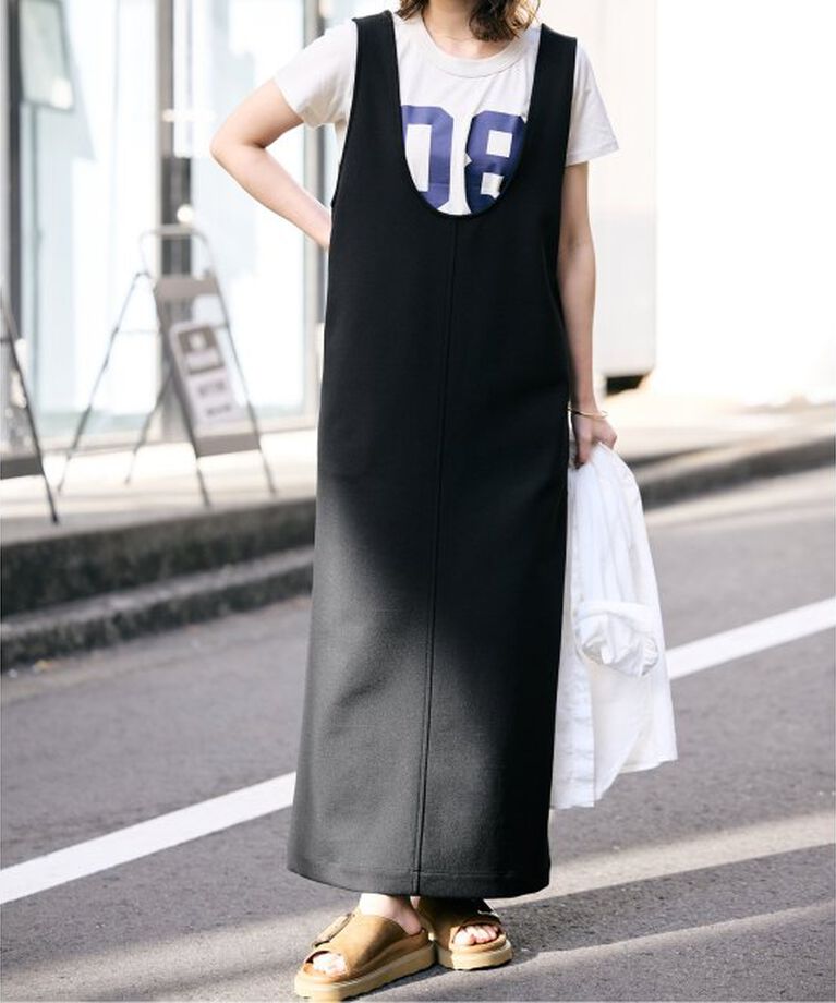 SLOBE IENA「《WEB限定/追加》Uネックジャンパースカート」|ワンピース|