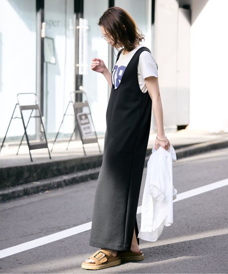 SLOBE IENA「《WEB限定/追加》Uネックジャンパースカート」|ワンピース|