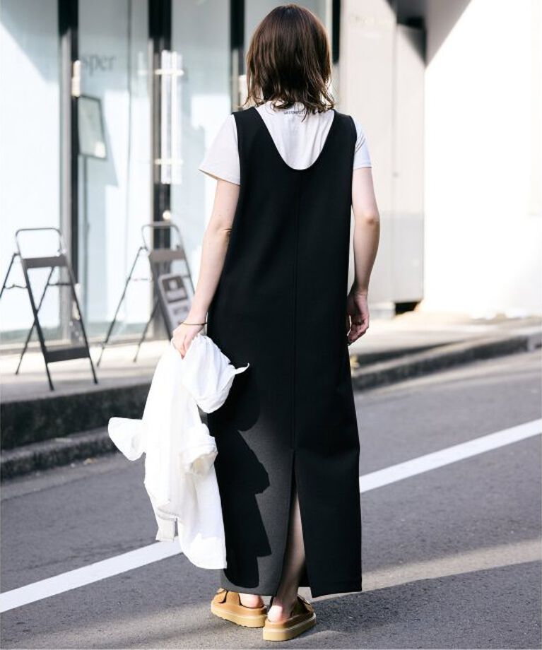 SLOBE IENA「《WEB限定/追加》Uネックジャンパースカート」|ワンピース|