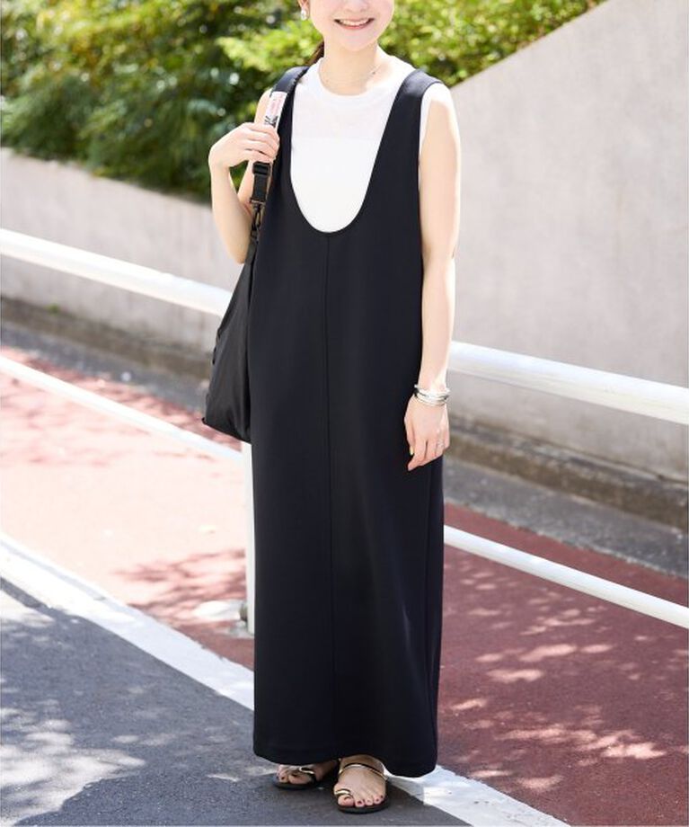 SLOBE IENA「《WEB限定/追加》Uネックジャンパースカート」|ワンピース|
