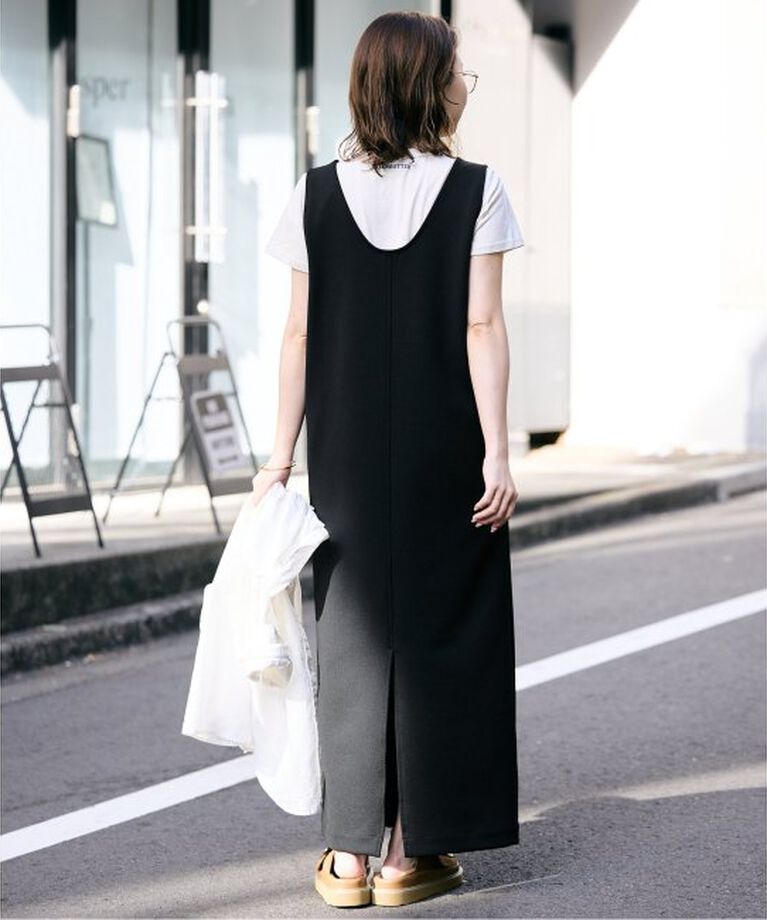 SLOBE IENA「《WEB限定/追加》Uネックジャンパースカート」|ワンピース|