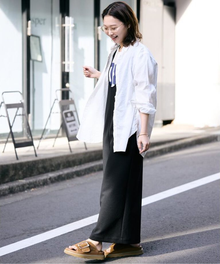 SLOBE IENA「《WEB限定/追加》Uネックジャンパースカート」|ワンピース|