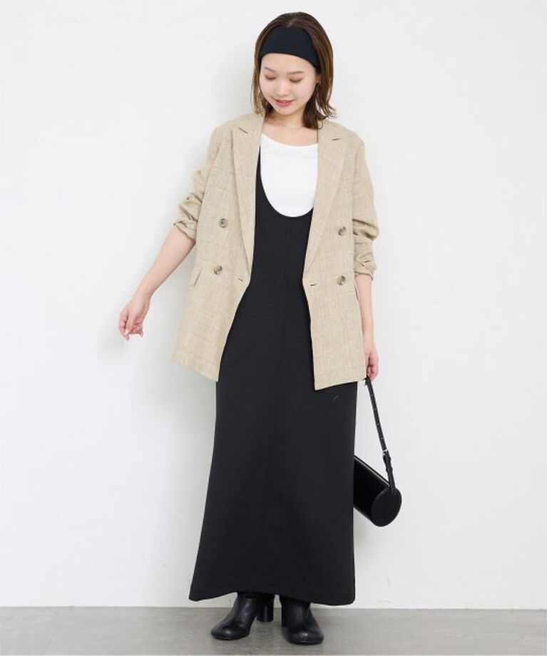 SLOBE IENA「《WEB限定/追加》Uネックジャンパースカート」|ワンピース|
