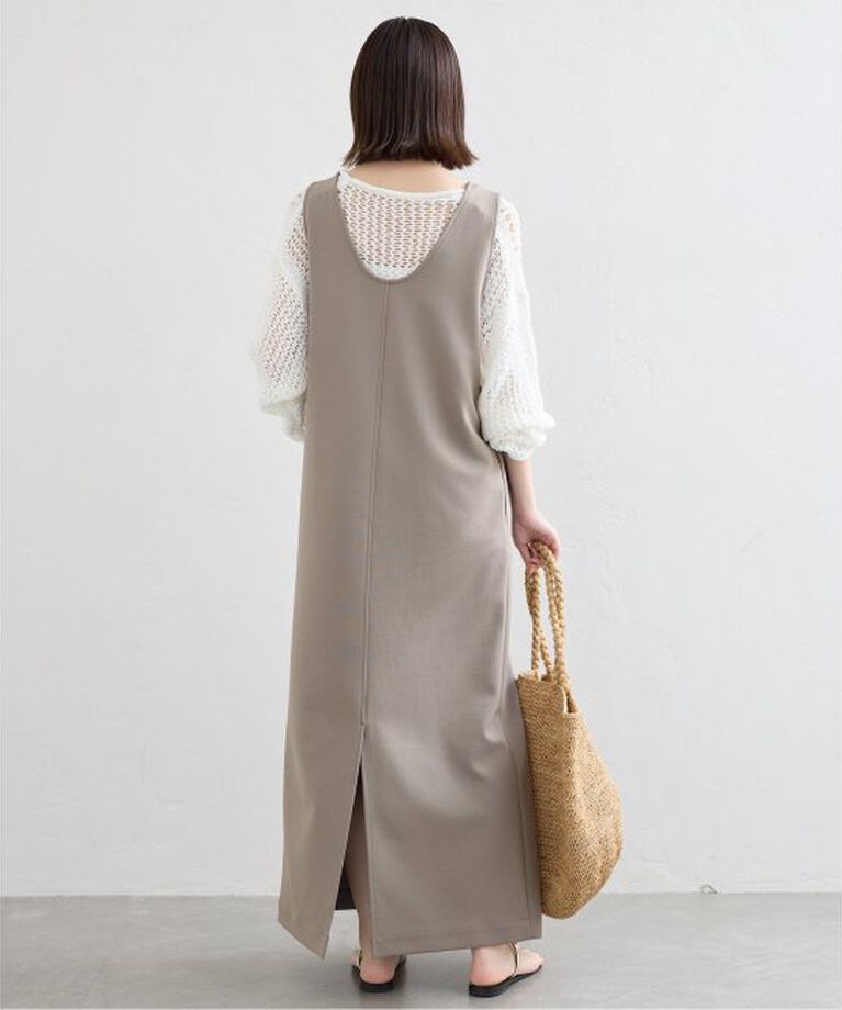 SLOBE IENA「《WEB限定/追加》Uネックジャンパースカート」|ワンピース|