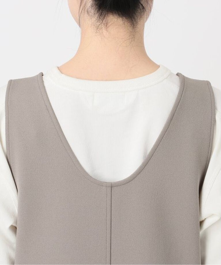SLOBE IENA「《WEB限定/追加》Uネックジャンパースカート」|ワンピース|