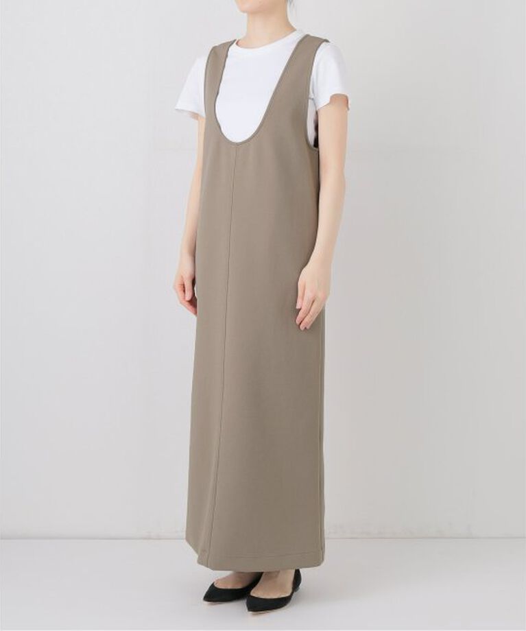 SLOBE IENA「《WEB限定/追加》Uネックジャンパースカート」|ワンピース|