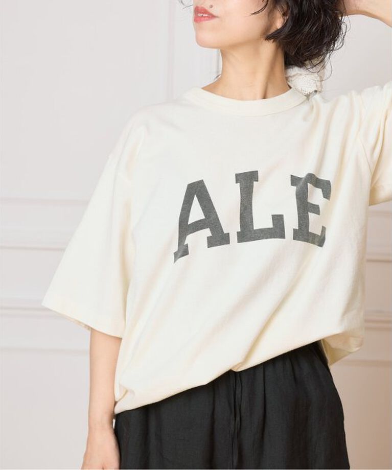IENA LA BOUCLE「blurhms ROOTSTOCK/ブラームス ルーツストック PRINT Tシャツ BROOTS25S36A」|Tシャツ・カットソー|ナチュラル