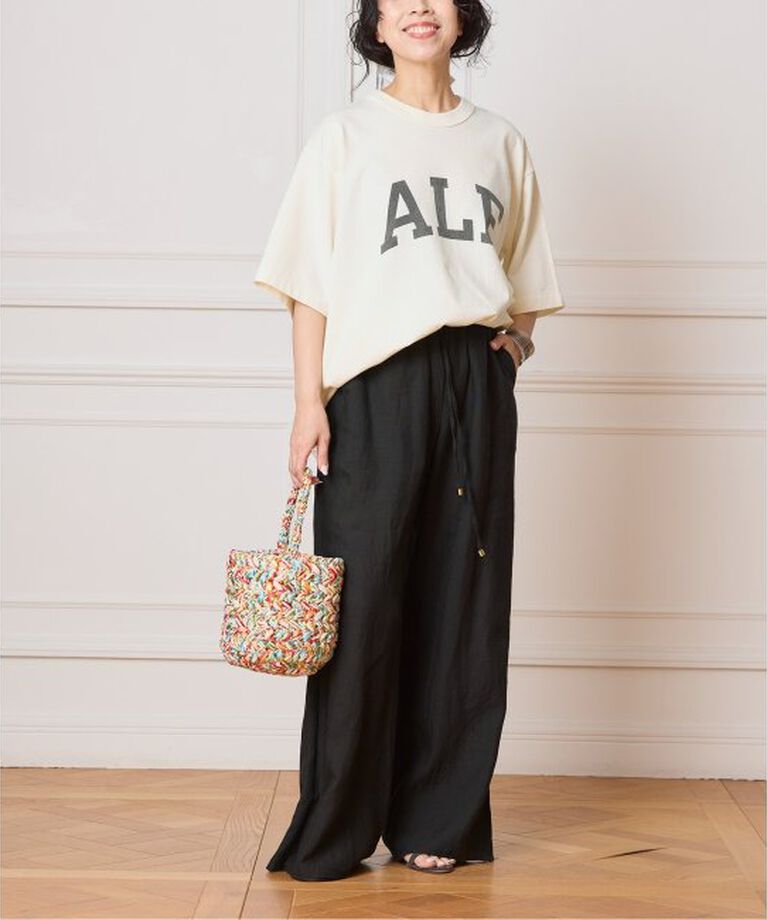 IENA LA BOUCLE「blurhms ROOTSTOCK/ブラームス ルーツストック PRINT Tシャツ BROOTS25S36A」|Tシャツ・カットソー|