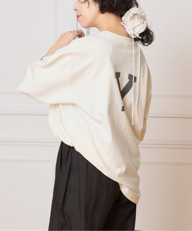 IENA LA BOUCLE「blurhms ROOTSTOCK/ブラームス ルーツストック PRINT Tシャツ BROOTS25S36A」|Tシャツ・カットソー|