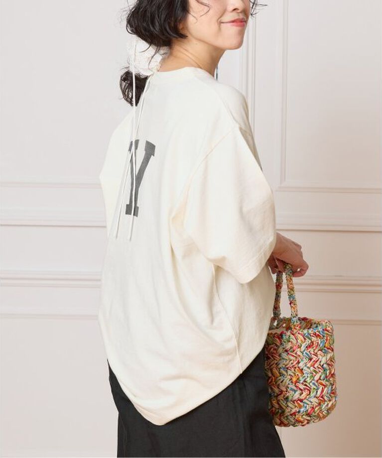 IENA LA BOUCLE「blurhms ROOTSTOCK/ブラームス ルーツストック PRINT Tシャツ BROOTS25S36A」|Tシャツ・カットソー|
