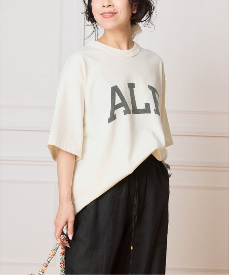 IENA LA BOUCLE「blurhms ROOTSTOCK/ブラームス ルーツストック PRINT Tシャツ BROOTS25S36A」|Tシャツ・カットソー|
