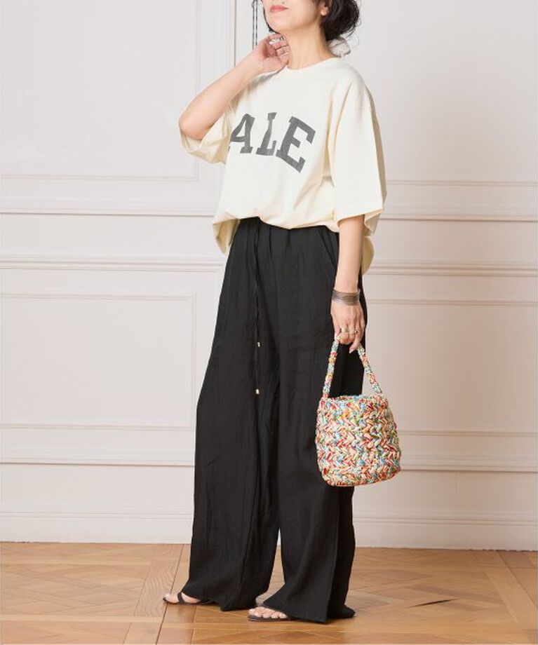 IENA LA BOUCLE「blurhms ROOTSTOCK/ブラームス ルーツストック PRINT Tシャツ BROOTS25S36A」|Tシャツ・カットソー|